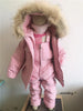 2pcs Set Children Winter Down Jacket and Jumpsuit