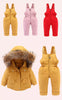 2pcs Set Children Winter Down Jacket and Jumpsuit
