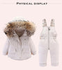 2pcs Set Children Winter Down Jacket and Jumpsuit