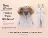 2pcs Set Children Winter Down Jacket and Jumpsuit