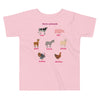 Toddler Short Sleeve Tee Farm Animals 2Y-5Y