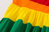 Sleeveless Rainbow Summer Dress 3Y-10Y