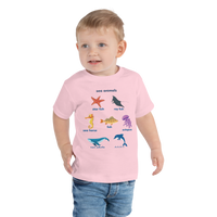 Toddler Short Sleeve Tee Sea Animals 2Y-5Y