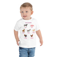 Toddler Short Sleeve Tee Farm Animals 2Y-5Y