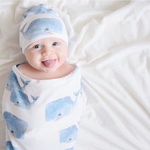 Baby Swaddle Wrap With Matching Hat Style