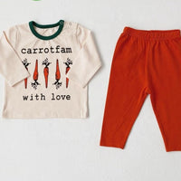 Carrot with love Funny Clothing Set 7M-24M