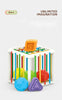 Baby Sorter Toy Colorful Cube Cylinder and 6 Pcs Multi Sensory Shapes