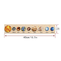Wooden Solar System Puzzle Board Game 8 Planets