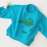 Unisex Funny Crocodile Cartoon Baby Sweater 7M-24M